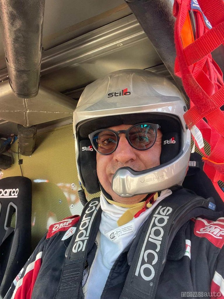 Silvio Totani alla Dakar 2024 on board