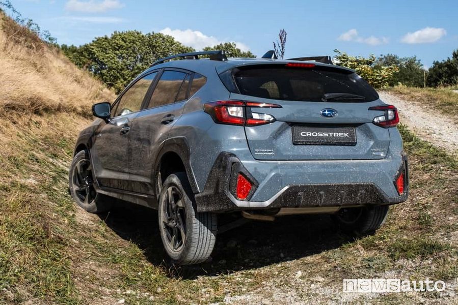 Subaru Crosstrek in twist