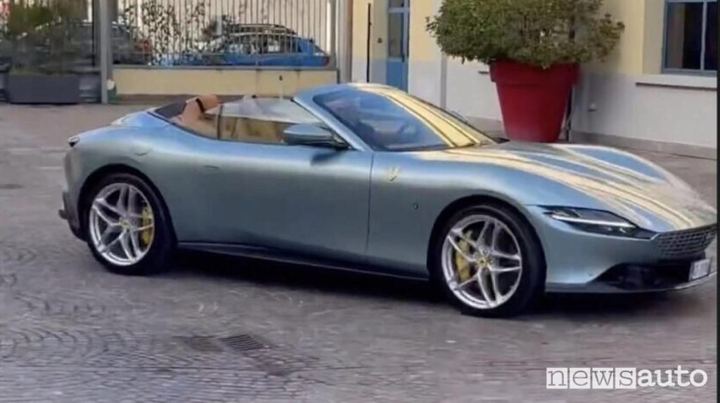 La Ferrari Roma di Fedez sarà prevalentemente utilizzata dal padre.