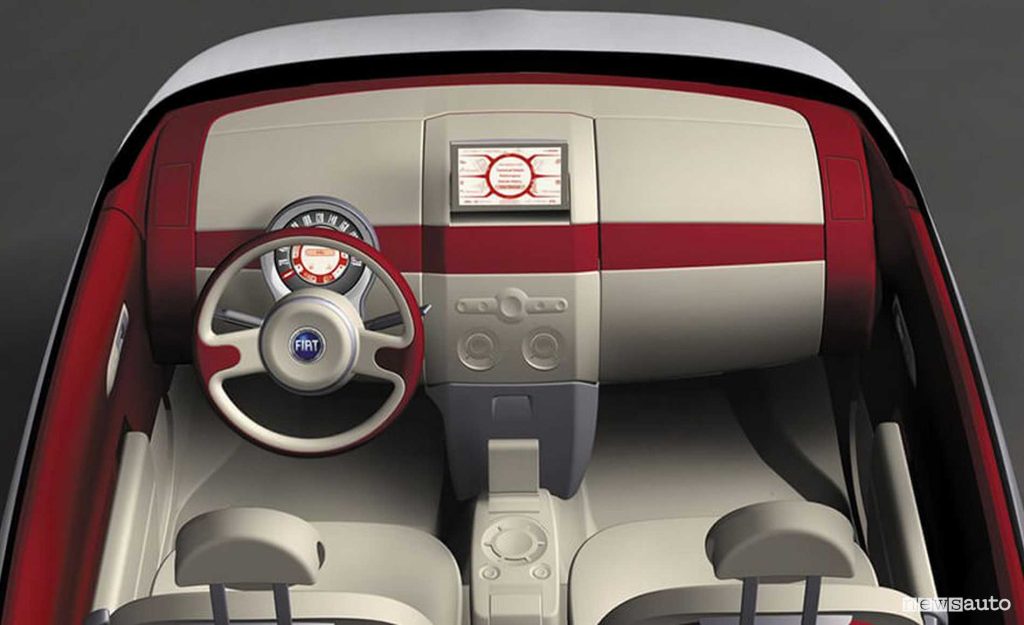 Fiat concept car Trepiuno abitacolo