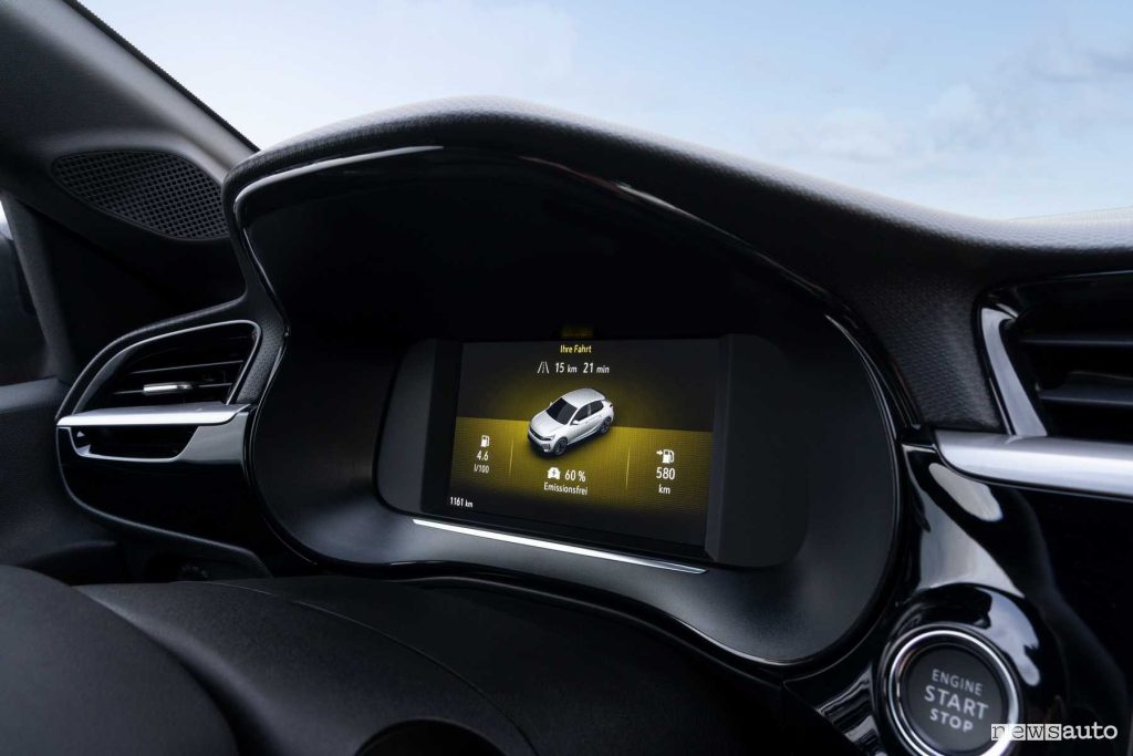 Opel Corsa display digitale quadro strumenti