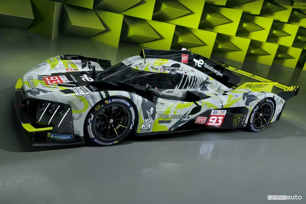 Peugeot 9X8 WEC livery 2024 front 3/4