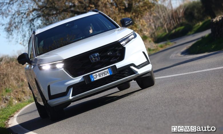 Honda CR-V PHEV prova su strada