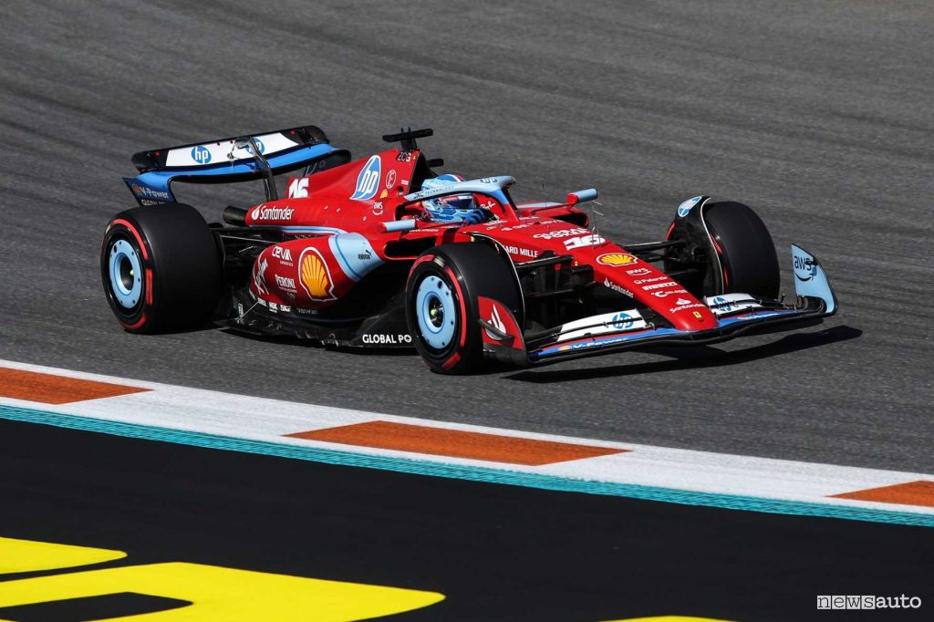 Ferrari in livrea blu per la gara di Miami