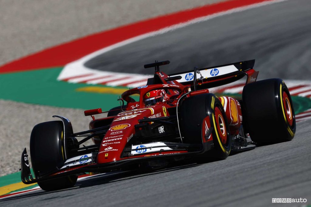 Qualifiche Spagna Formula 1 Leclerc Ferrari