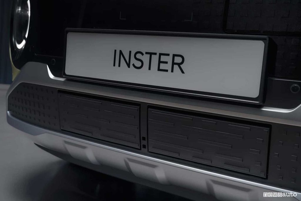 New Hyundai Inster closed grille front bumpers