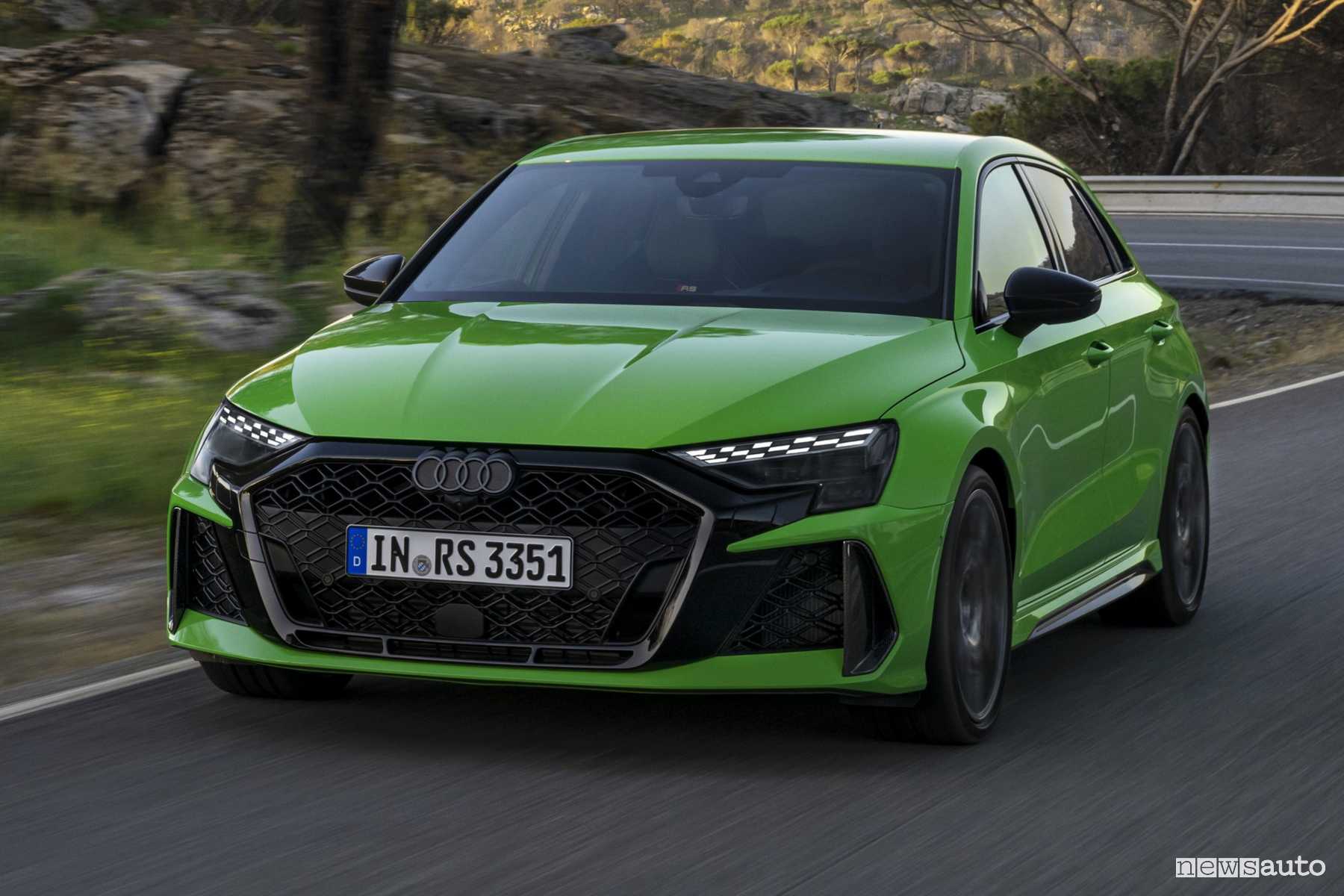 Audi RS 3 Sportback su strada