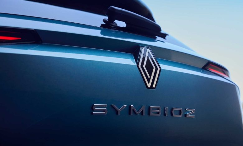 Renault Symbioz Blu logo portellone posteriore