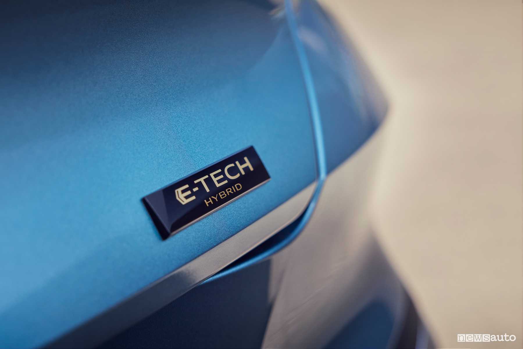 Renault Symbioz Blu logo E-Tech Hybrid