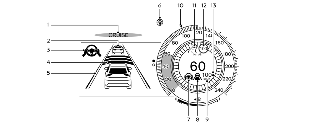 PROPILOT sul display NISSAN 