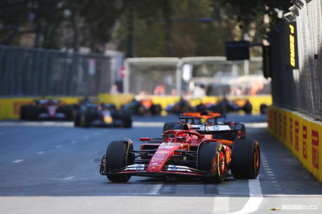 F1 race Baku 2024 Gp Azerbaijan Ferrari Charles Leclerc