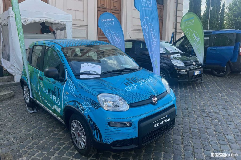 Fiat Panda Hybrid converted to biomethane