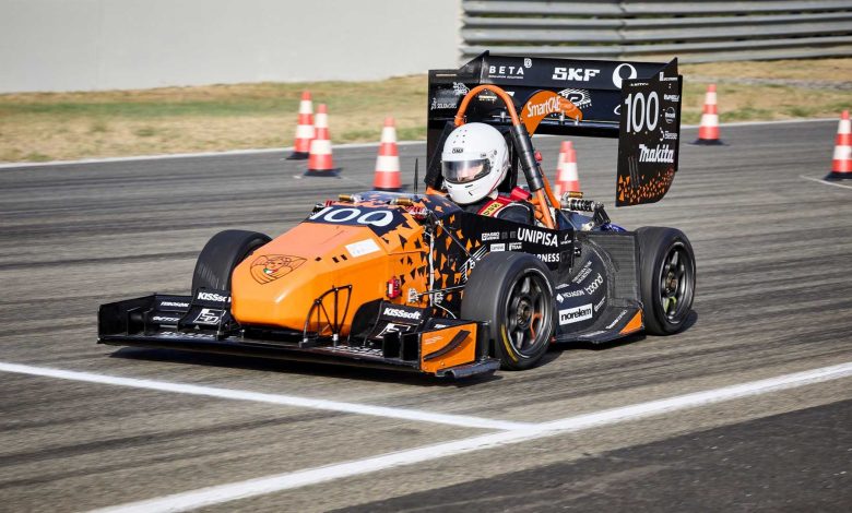 Formula SAE Italy 2024 monoposto in pista