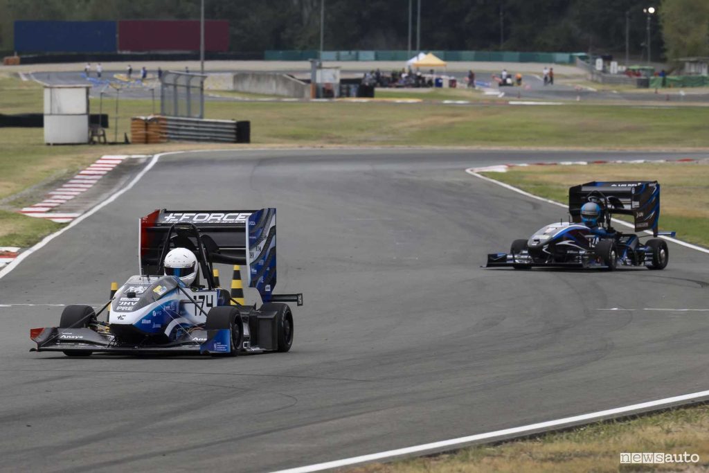 Formula SAE Italy 2024 single-seater on the track