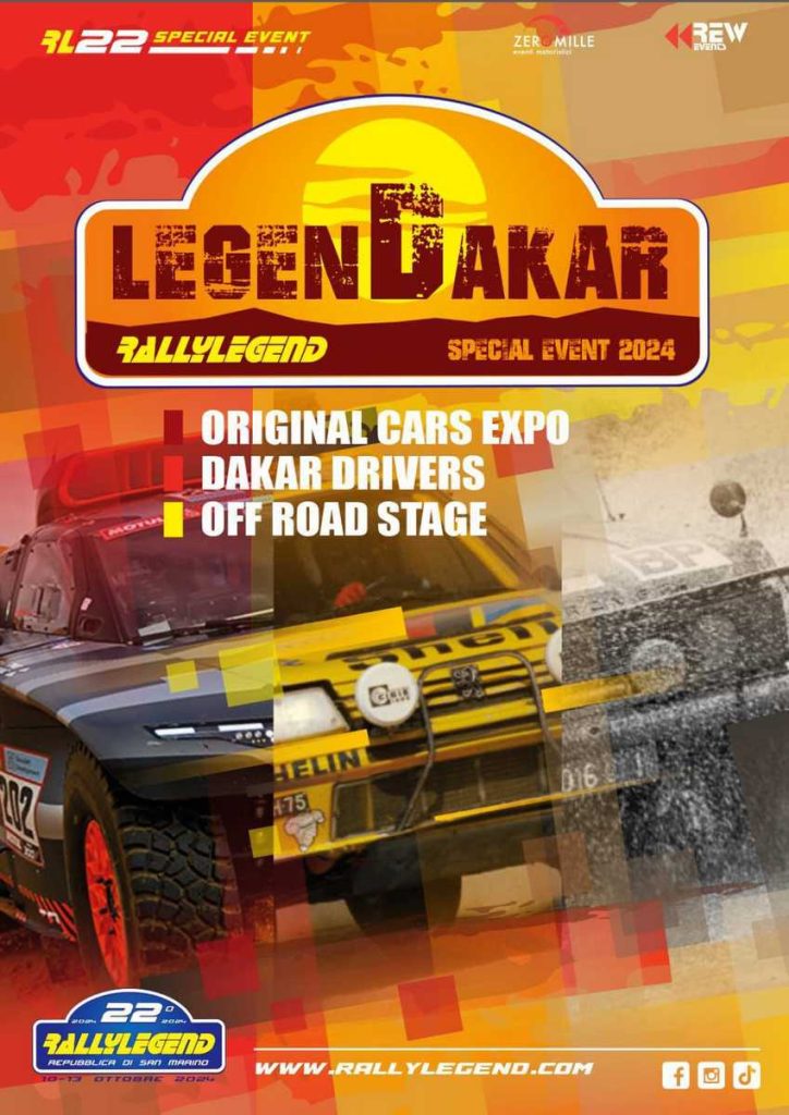 LegenDakar poster at Rallylegend 2024