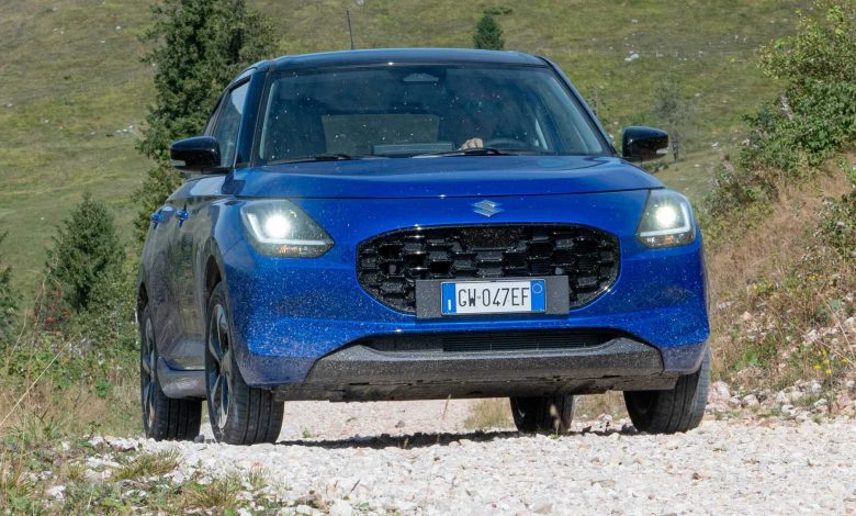 Suzuki Swift Hybrid 4x4 sullo sterrato