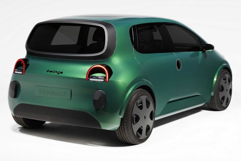 Renault Twingo E-Tech Electric Prototype rear 3/4