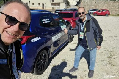 Roma Eco Race 2024 equipaggio Mancini-Sodano su Mazda su Mazda 2 Hybrid