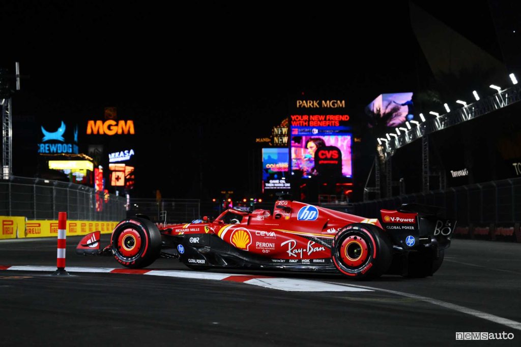 Qualifiche Las Vegas Formula 1 Ferrari Charles Leclerc