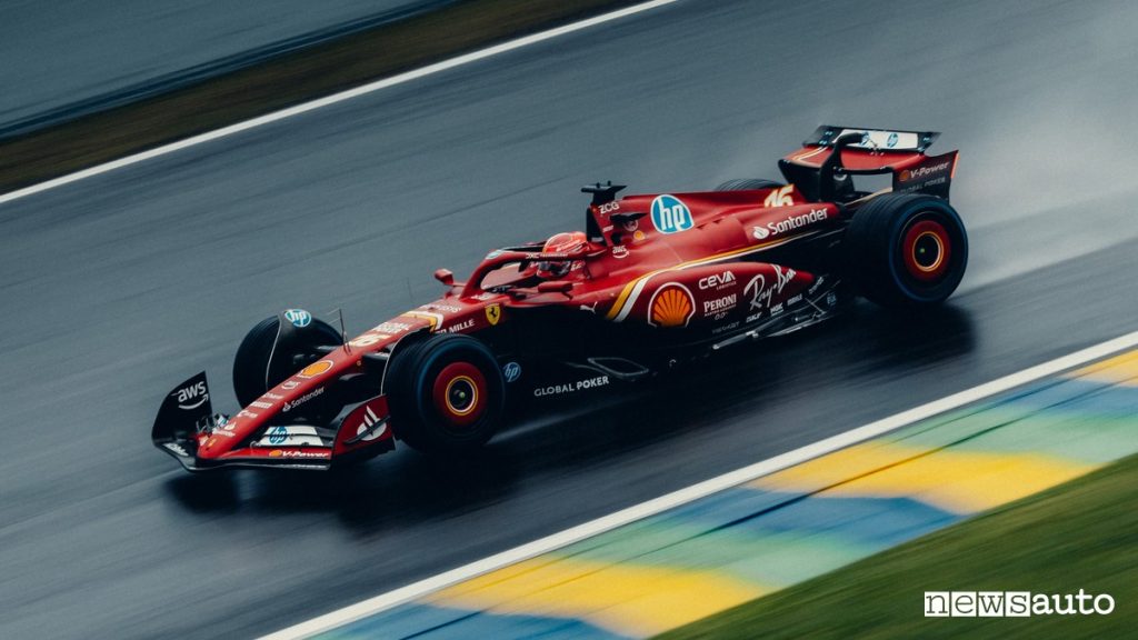 Charles Leclerc durante il GP del Brasile