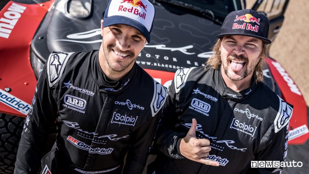 Team piloti Dakar 2025 Sam Sunderland e Toby Price piloti Overdrive Racing Dakar 2025