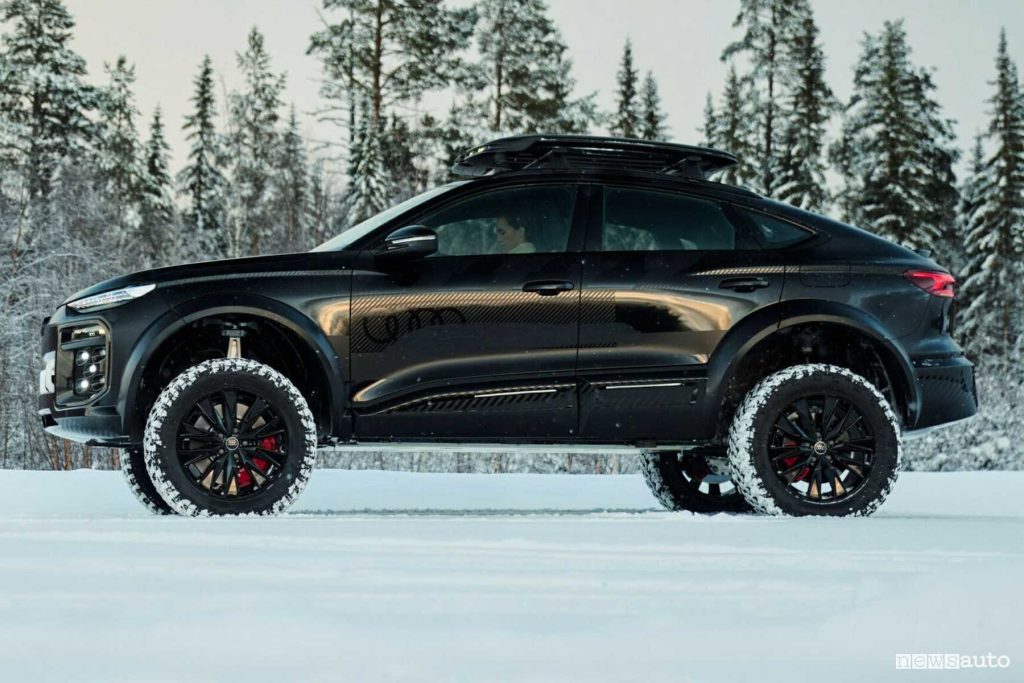 Audi Q6 e-tron offroad concept laterale