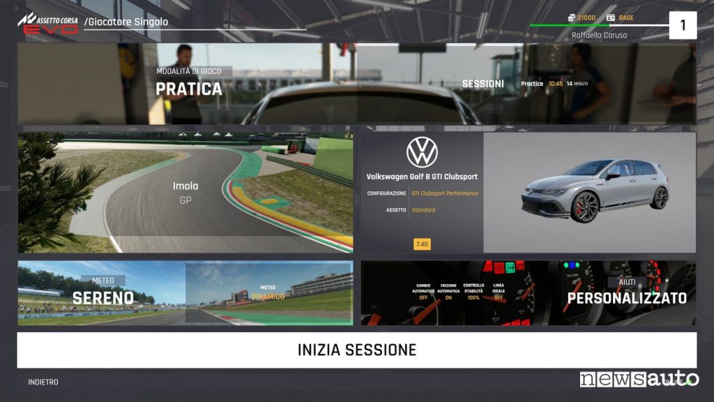 Assetto Corsa Evo recensione schermata Guida Veloce