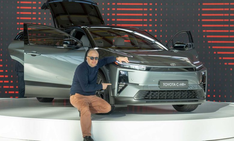 Giovanni Mancini con la Toyota C-HR+