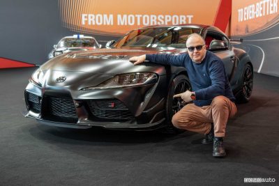 Giovanni Mancini con la Toyota GR Supra