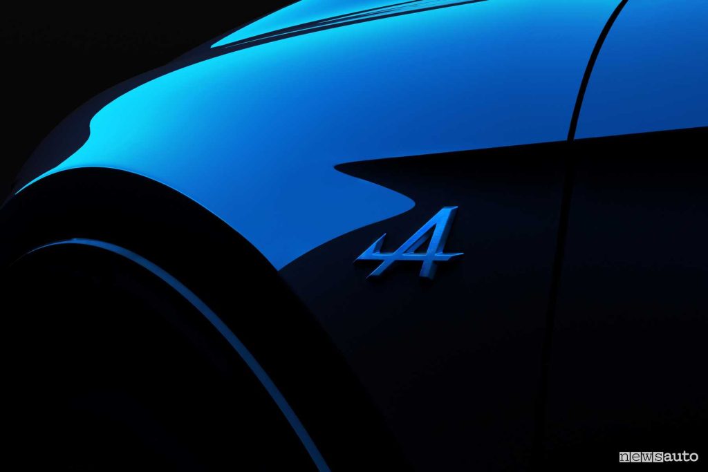 Alpine A390 dettagli logo carrozzeria