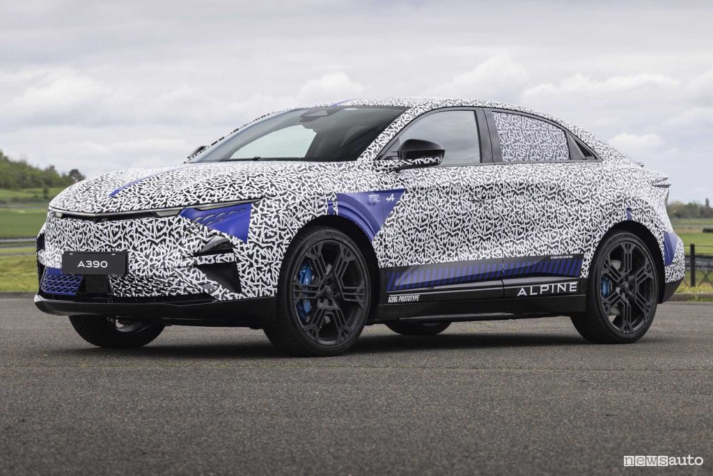 Alpine A390 prototipo anteriore 3/4