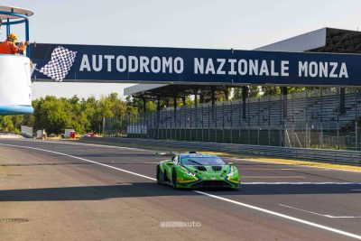 Michele Beretta su Lamborghini Huracán GT3 Evo 2 vince la gara di Monza