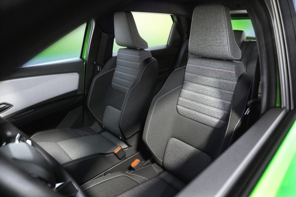 sedili dell'abitacolo della Renault R5 E-Tech Electric Five