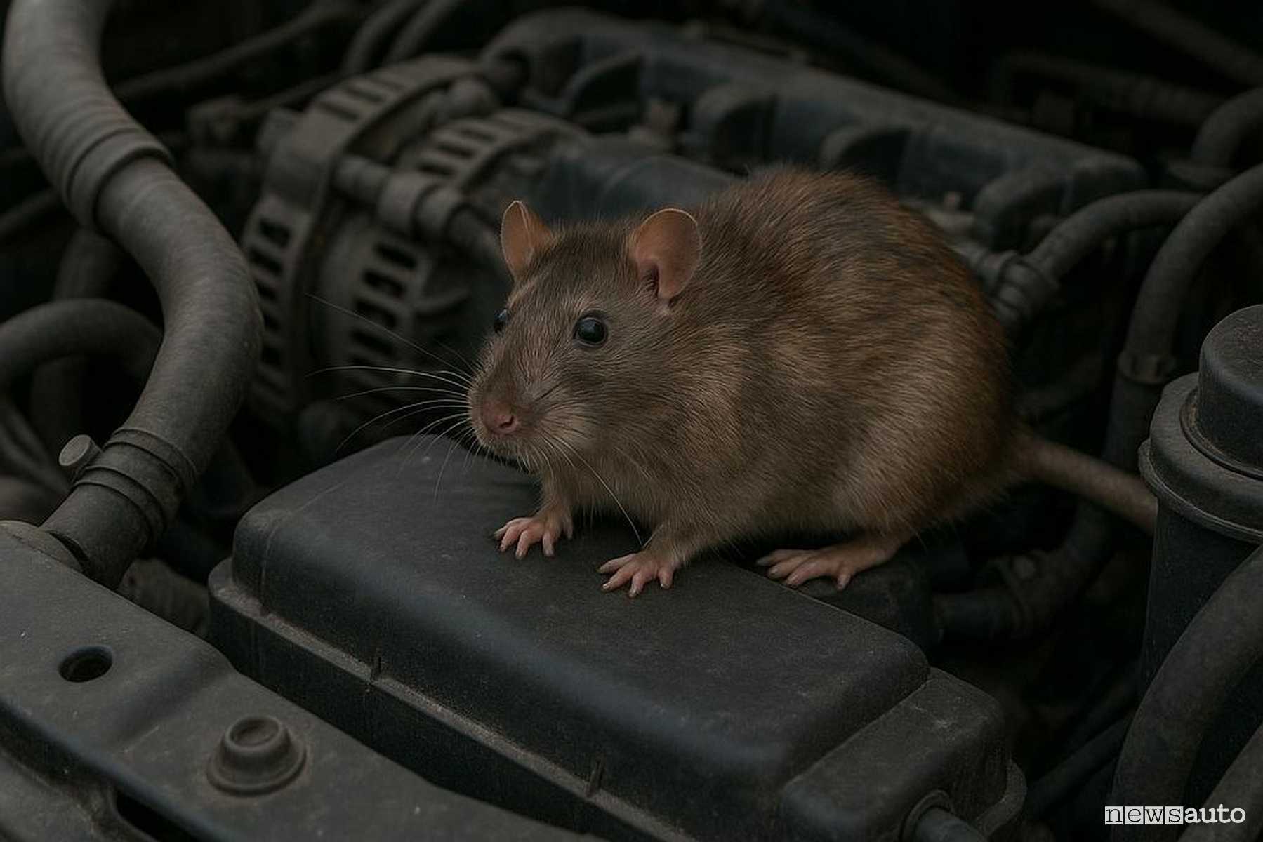 Roditori in auto, quelle a rischio e come proteggere l’impianto elettrico dai topi