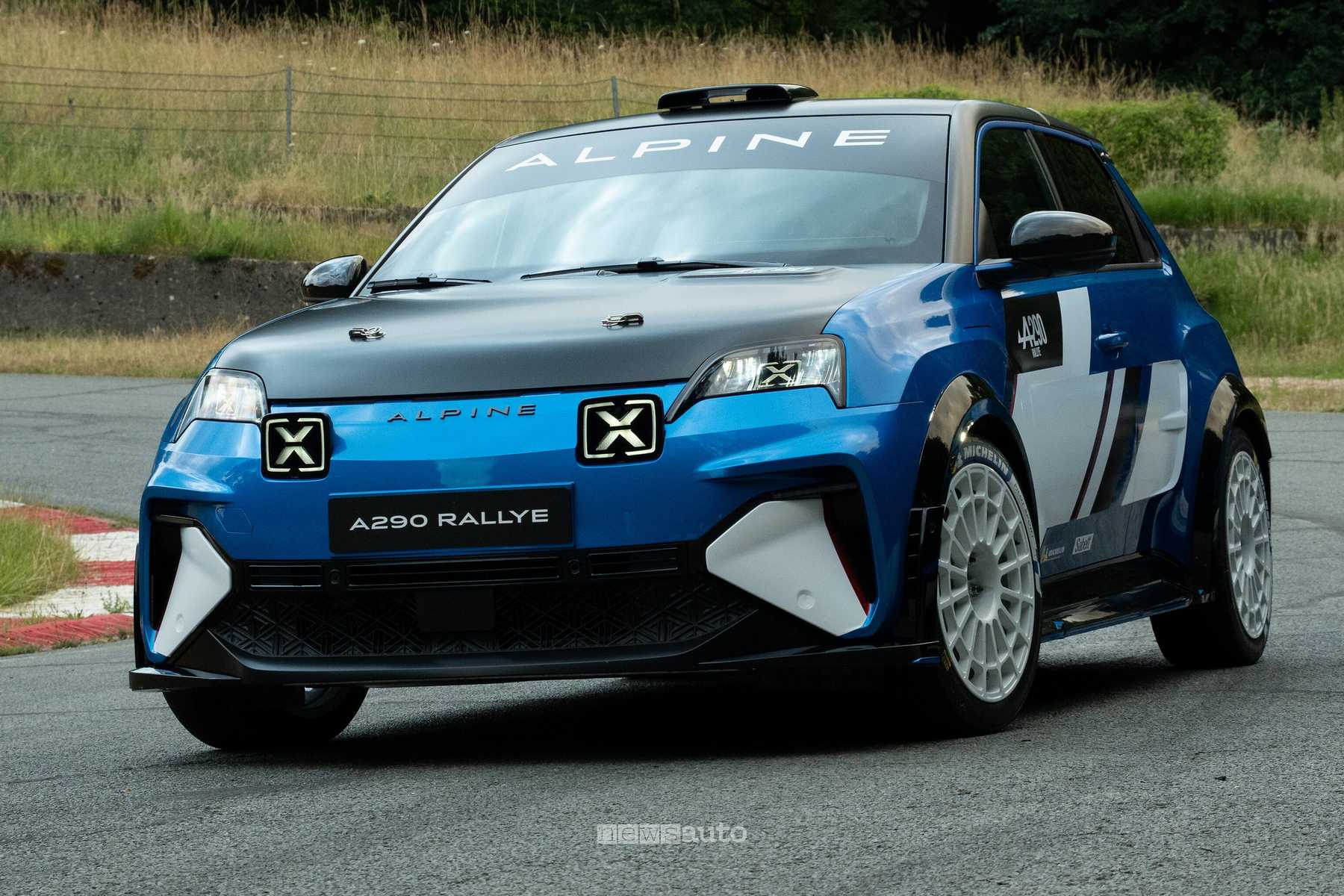 Foto Alpine A290 Rallye, le immagini della nuova auto elettrica da rally