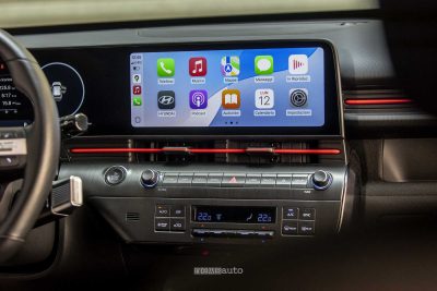 Hyundai Kona Electric N Line display infotainment Apple CarPlay
