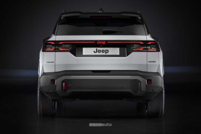Nuova Jeep Compass 4xe posteriore firma luminosa