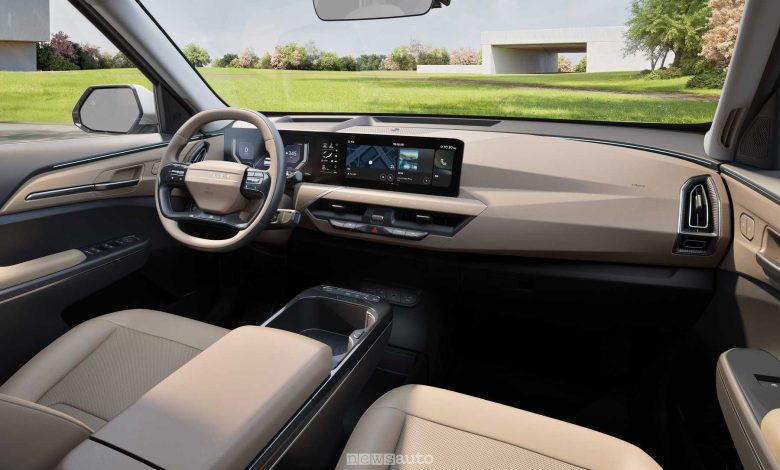 Nuova Kia EV5 plancia abitacolo