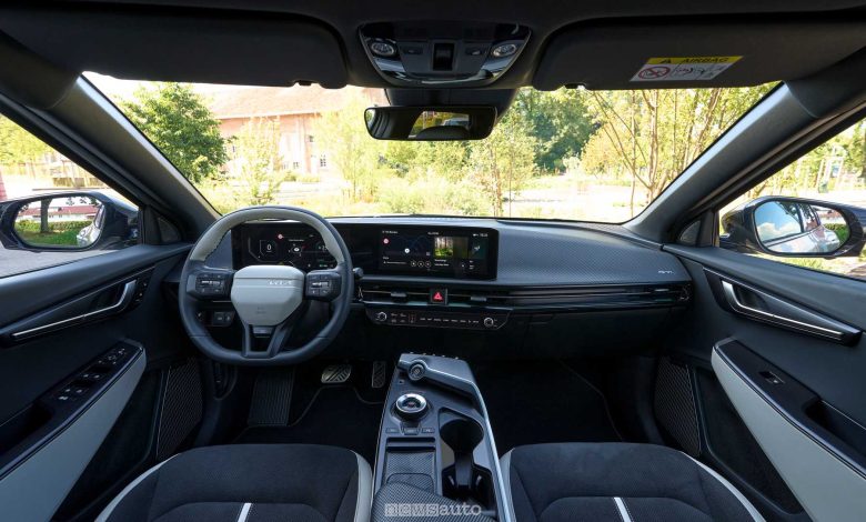 Nuova Kia EV6 GT Line plancia abitacolo