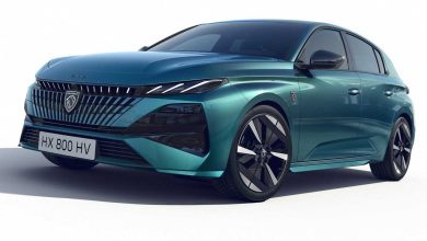 Nuova Peugeot E-308 anteriore 3/4
