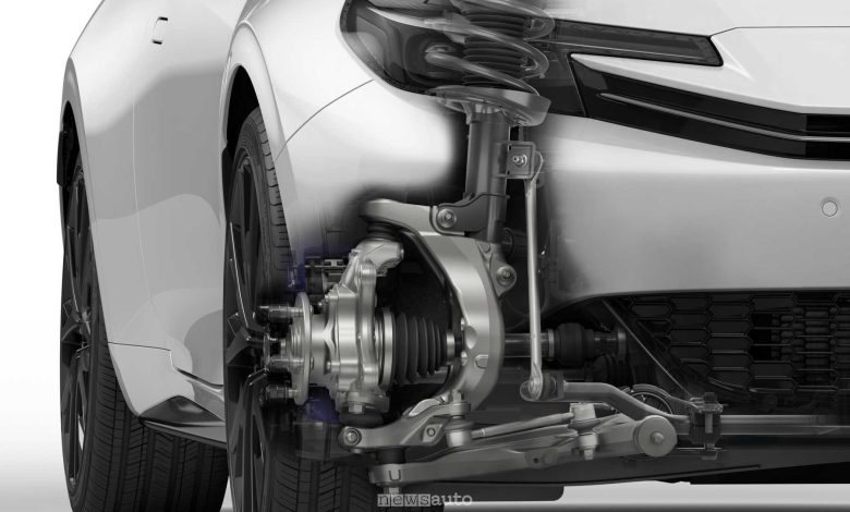 Honda Prelude schema sospensioni anteriori