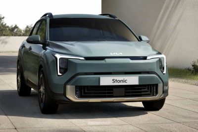 Nuova Kia Stonic anteriore 3/4
