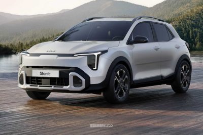 Nuova Kia Stonic GT Line anteriore 3/4