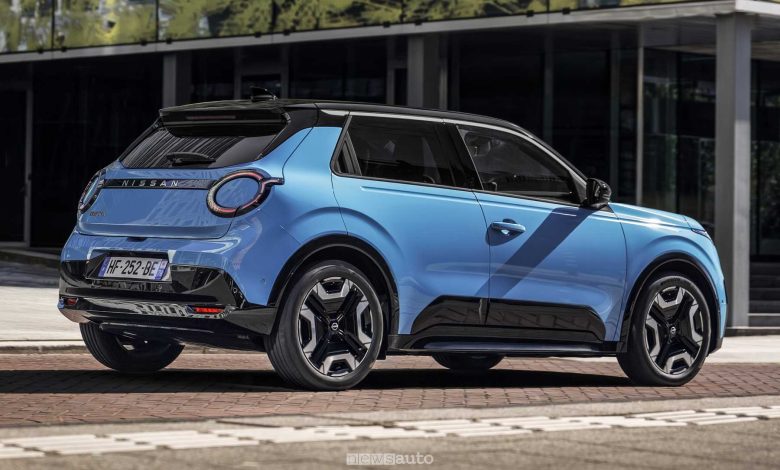 Nuova Nissan Micra EV posteriore 3/4