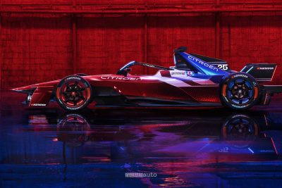 Monoposto Formula E Citroen laterale