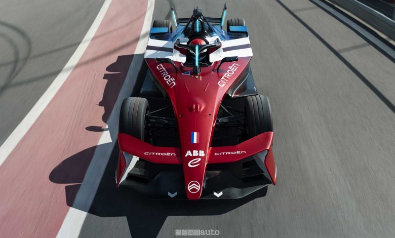 Monoposto Formula E Citroen in pista