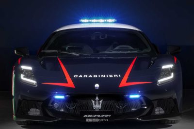Maserati McPura dei Carabinieri frontale