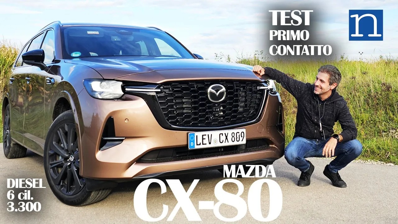VIDEO PROVA Mazda CX-80 e-Skyactiv D AWD