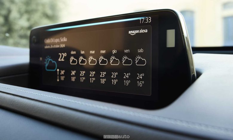 infotainment da 10,25” della Mazda CX-30 Ad'vantage include navigatore connesso e assistente vocale Alexa