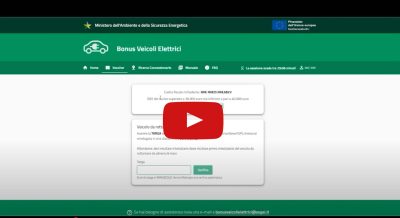 Video Tutorial per richiedere incentivi auto elettriche